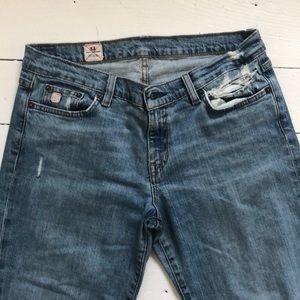 Express X2 distressed denims